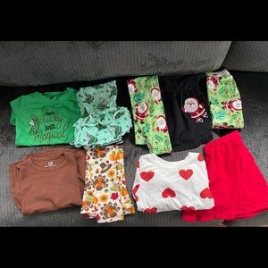 Lot of 4 Holiday Outfits for Toddler Girl